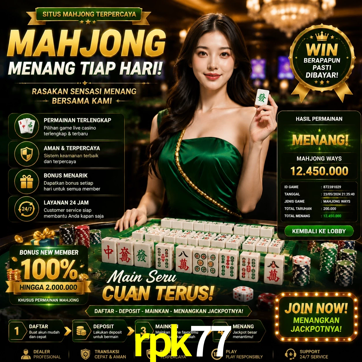 Cashback VIP rpk77 - reembolso semanal